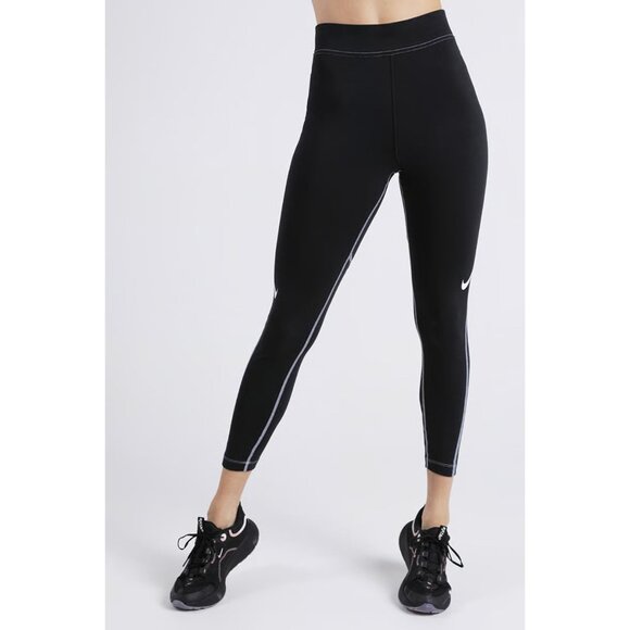 Nike Black Swoosh Graphic High-Rise Leggings Size XS - 47716 - Picture 2 of 14